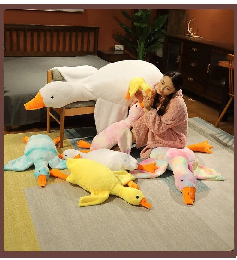 Thumbnail: Giant Plush Big White Duck Pillow – Ultra-Soft Hugging Pillow in 7 Charming Colo