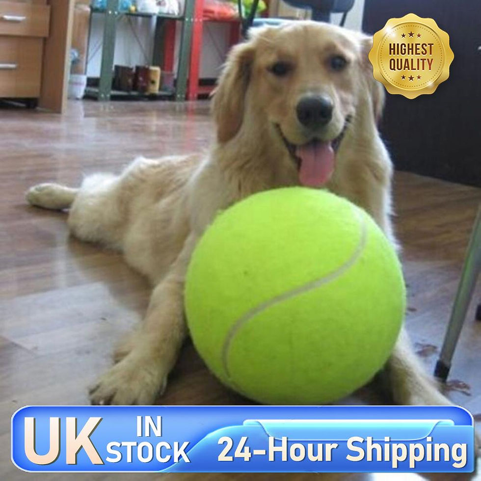 Thumbnail: 9.5 Inches Dog Tennis Ball Giant Pet Toy Tennis Ball Dog Chew Toy Signature Mega