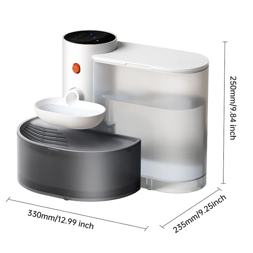 Thumbnail: Smart Pet Water Fountain,3L Wireless Cat Water Fountain No Filter,Battery Operat