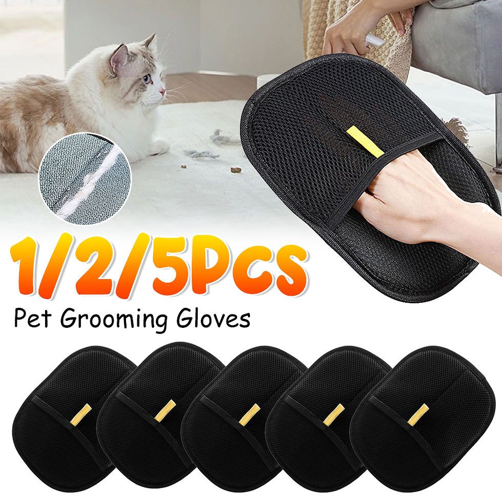 Thumbnail: Hair Remover Brush Dog Cat Pet Hair Remover Gloves Double-Sided Pet Hair Removal