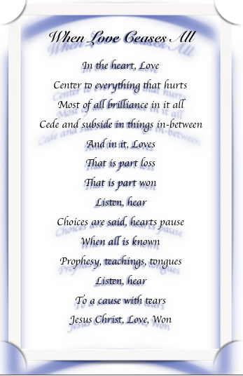 When Love Ceases All