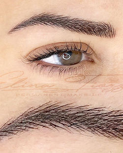 Natural Brows sopracciglia lavoro eseguito da Elina Tiozzo