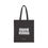 Thumbnail: Black Cotton Canvas Tote Bag with Meowvelous tagline