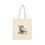 Thumbnail: Cotton Canvas Tote Bag with a chill vibe cat relaxing on summer beach chair