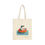 Thumbnail: A tote bag with a chilling vibe cat on the tube in a pool