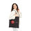 Thumbnail: Cotton Canvas Tote Bag | Unique Big Red Flower Pin