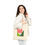 Thumbnail: A woman is carrying a Cotton Canvas Tote Bag with Minimal Linocut Flower design