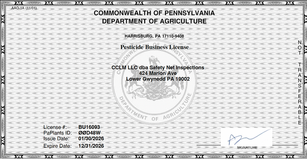 Pesticide Business License