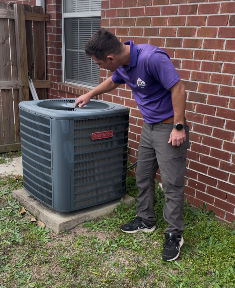 exterior hvac unit inspection