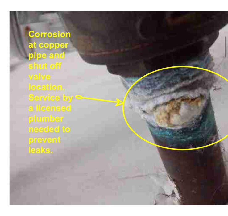 corrosion of copper pipe
