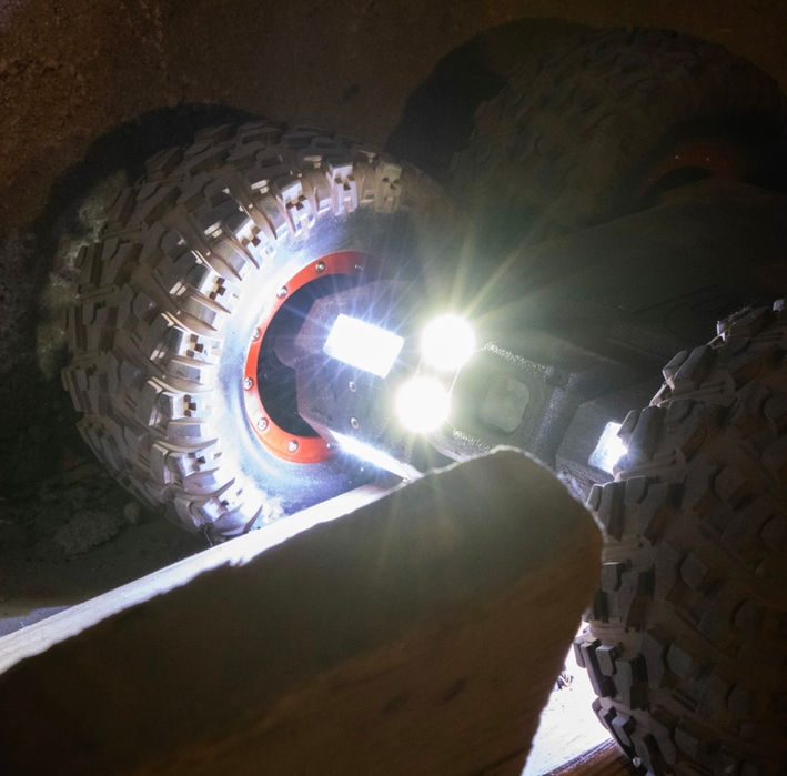 Crawlspace Inspection Robot Lights