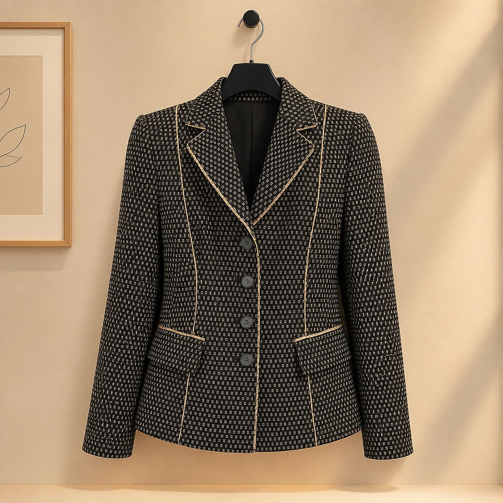 Thumbnail: Basler cotton blazer, size 12
