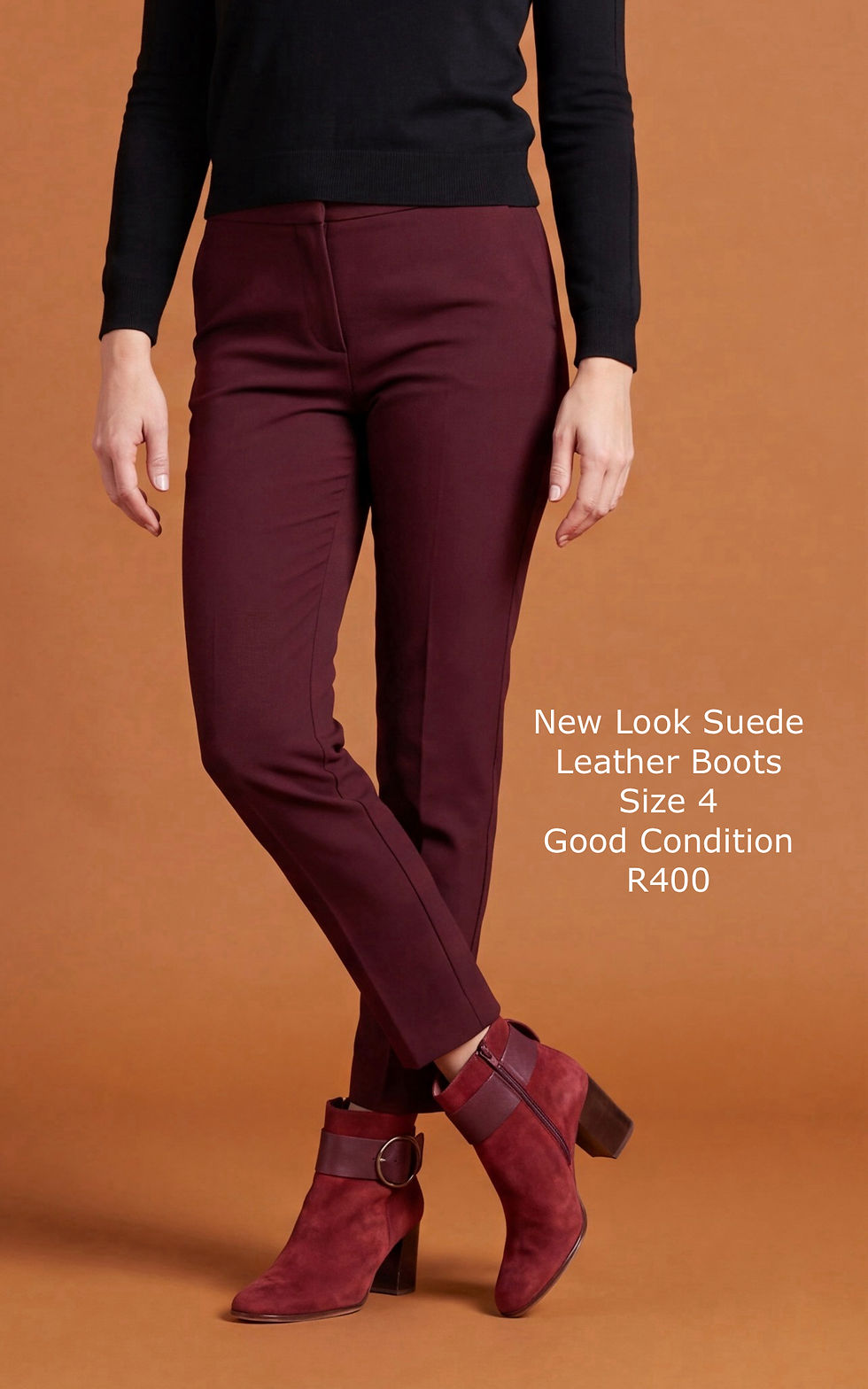 Thumbnail: New look leather boots, size 4