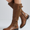 Thumbnail: LOVE leather boots, size 4