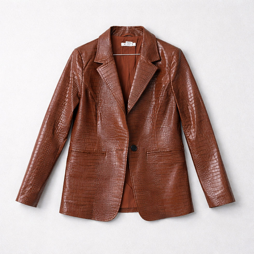 Thumbnail: Glamorous PU jacket, size 12