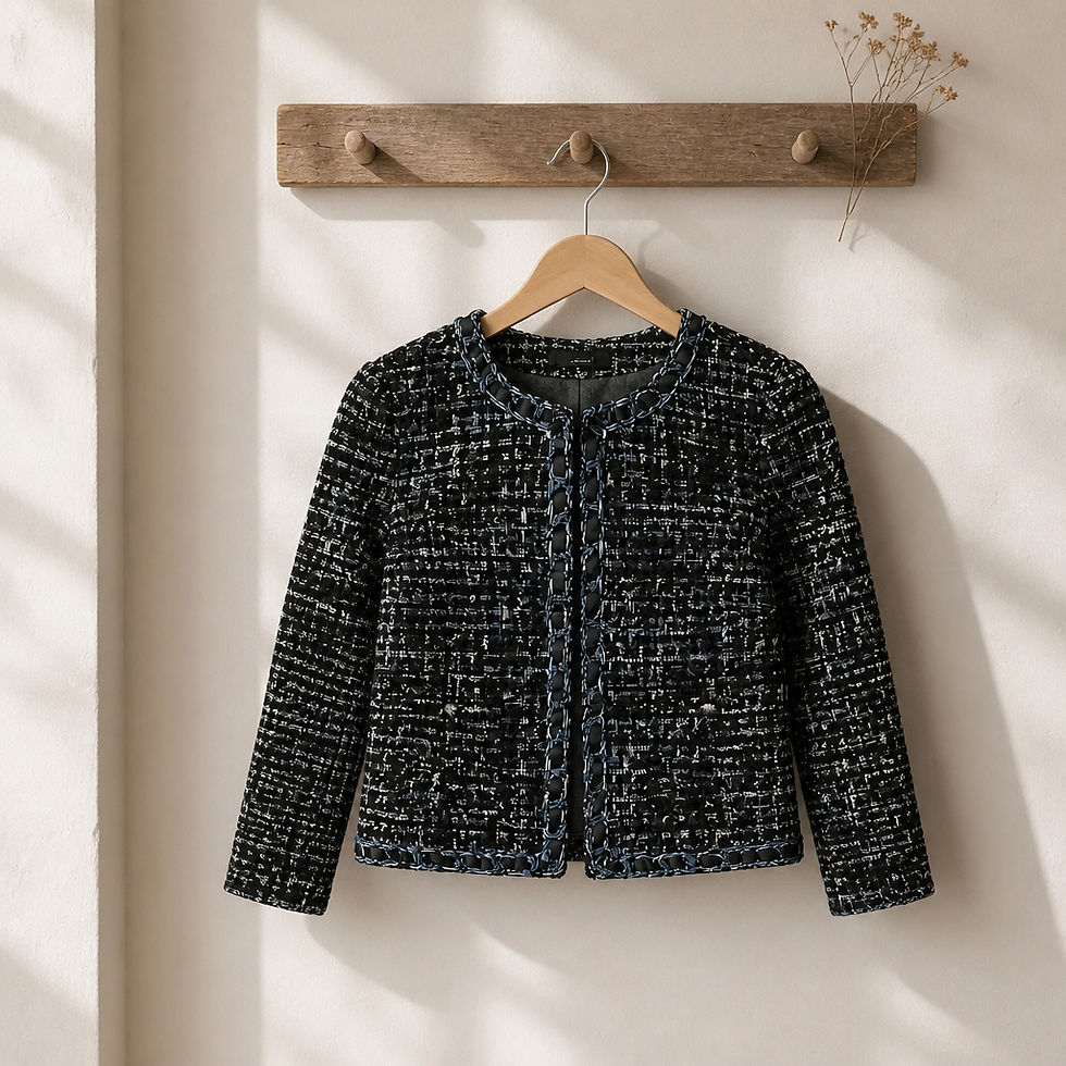 Thumbnail: Kate Moss x Nikkie tweed jacket, size 10
