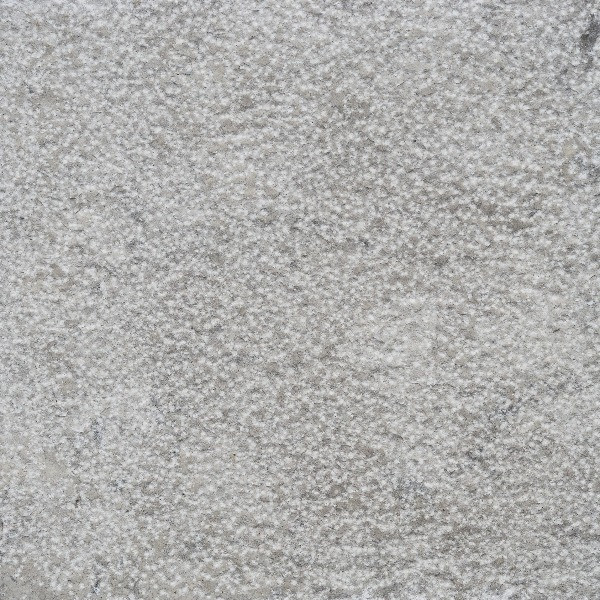 Sandblasted Harbor Grey Limestone featuring a fine-grained, non-slip texture that highlights the stone's uniform cool-toned character