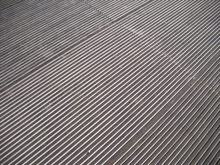 Barbotine limestone fluted finish