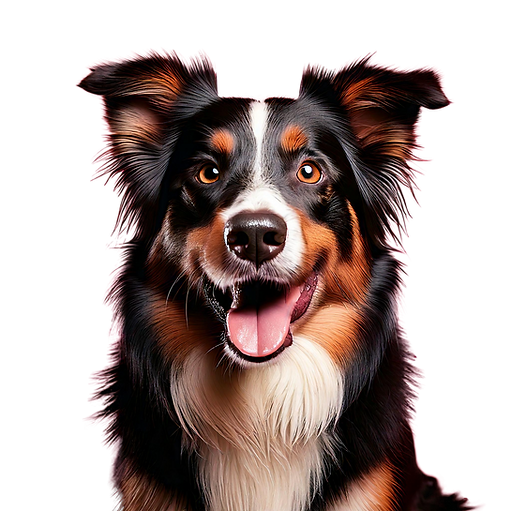 border collie dog smiling