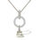 Thumbnail: Sterling Silver Freshwater Ivory Pearl Pendant Necklace