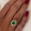 Thumbnail: 18ct Emerald & Diamond Ring