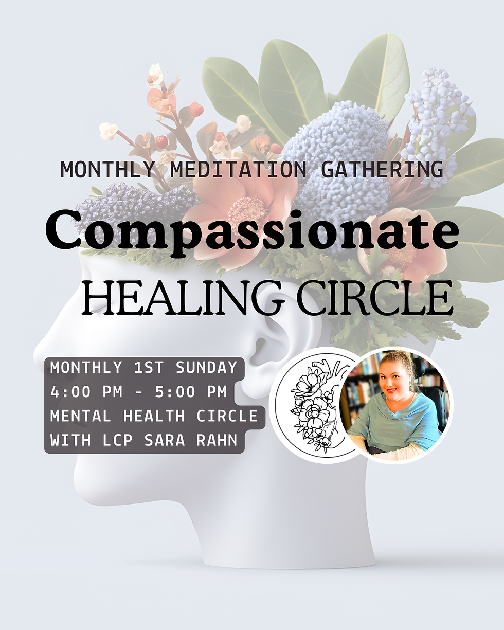 Monthly Heart + Healing Circle, LPC Sara Rahn