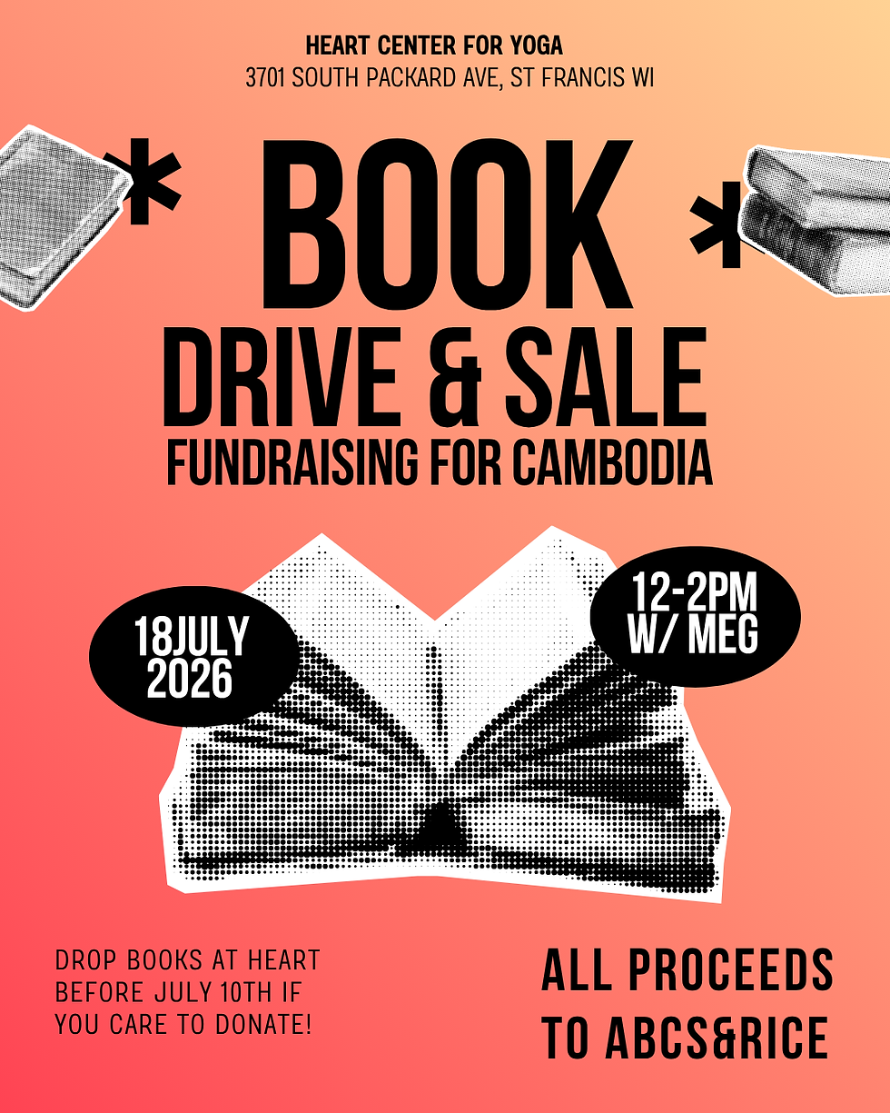 Book Drive & Sale Fundraising for Cambodia