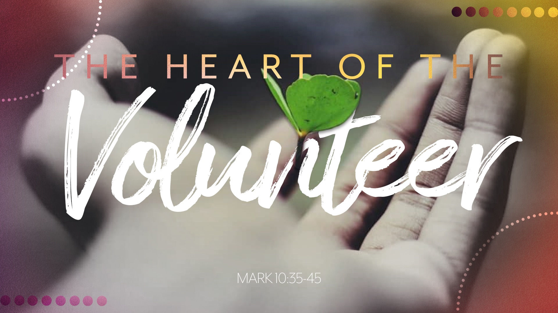 The Heart of the Volunteer