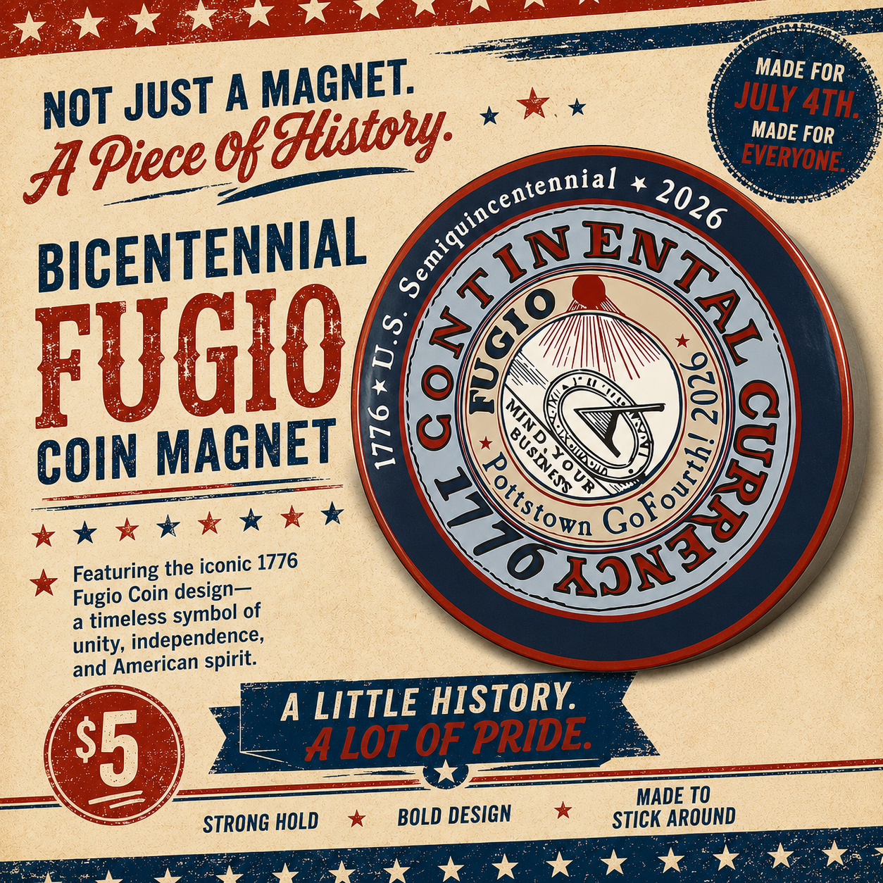 Fugio Commemorative Magnet