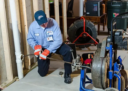 Man doing some drainage work
