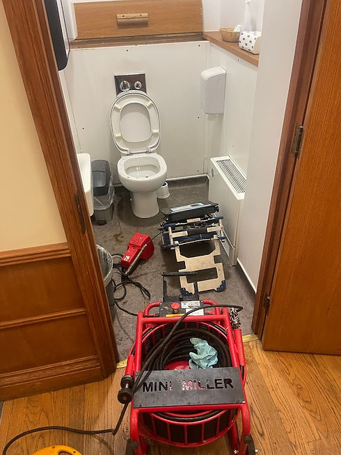 Toilet draining