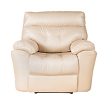 beige leather recliner