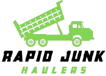 green and black rapid junk haulers logo