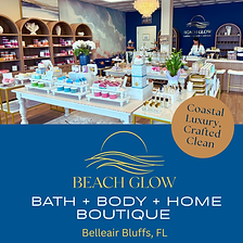 Beach Glow Bath, Body and Home Boutique, Belleair Bluffs, Florida