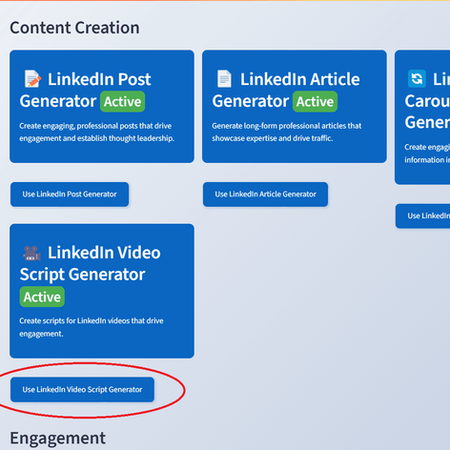 Free AI LinkedIn Video Script Generator