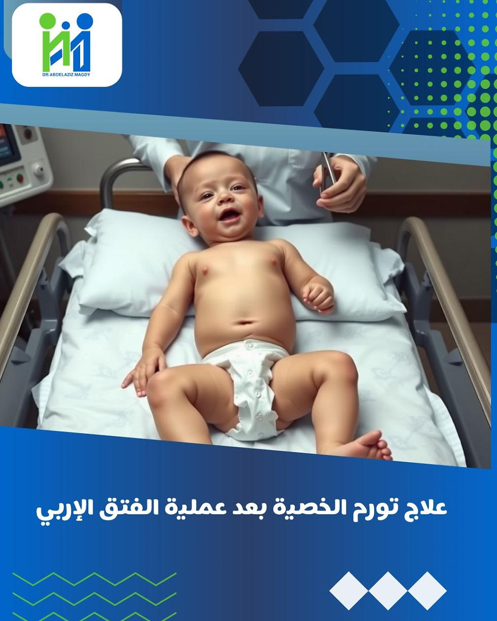 علاج تورم الخصية بعد عملية الفتق الإربي
