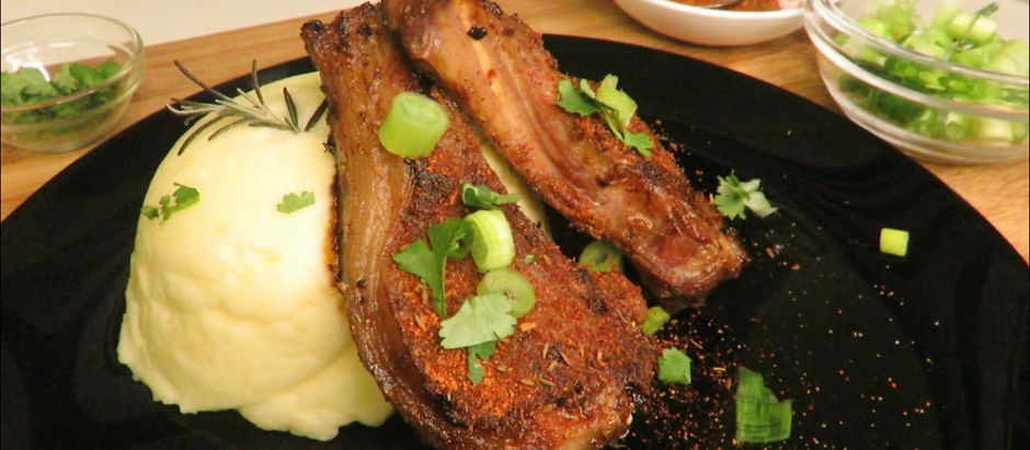Spicy Lamb Chops and Creamy Mashed Potatoes