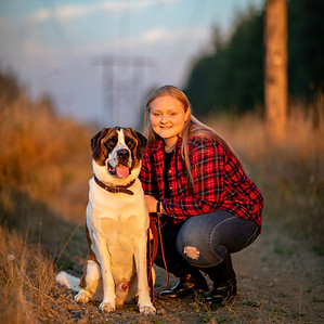 Liberty (business owner) and her dog