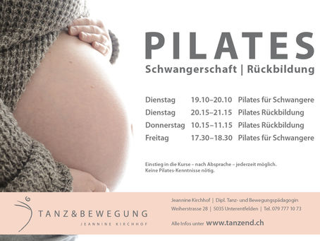 Mama-Pilates hat neue Kurszeiten
