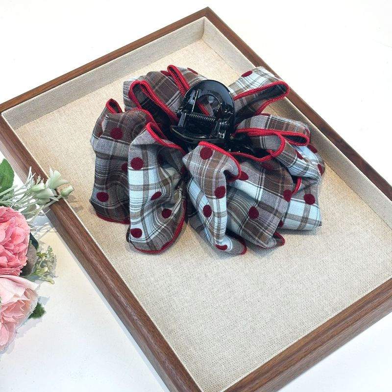 ZJ1378 Butterfly Octopus Ribbon Silk Chiffon Rose Flower Plastic Hair Claw Clips