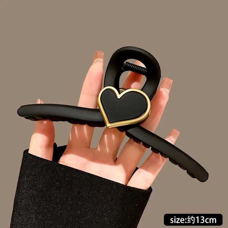 Big Hair Clip with heart charm