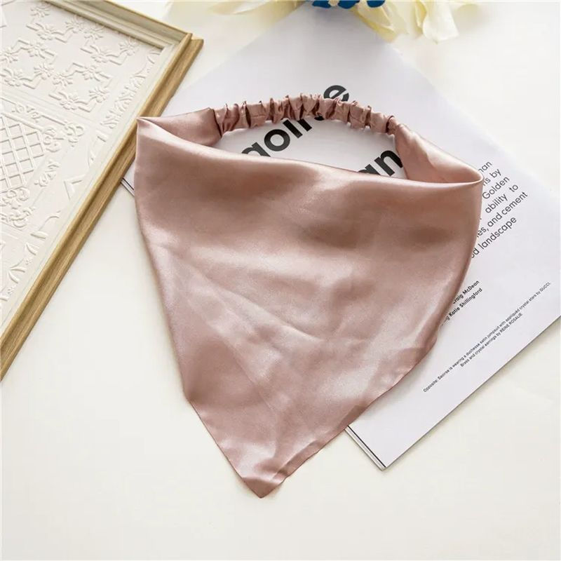 Thumbnail: Elastic Hair Scarf Headband Solid Color Hairband Vintage Turban H