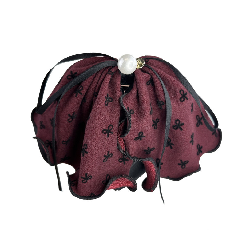 Thumbnail: ZJ10114 Elegant Fashion Spot Style Sport Bow Hair Claw Cute Hair Claw