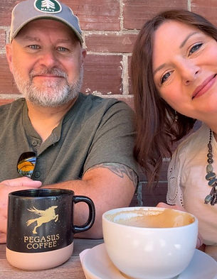 Pegasus Coffee House in Bainbridge Washington before we boarded the ferry to Seattle