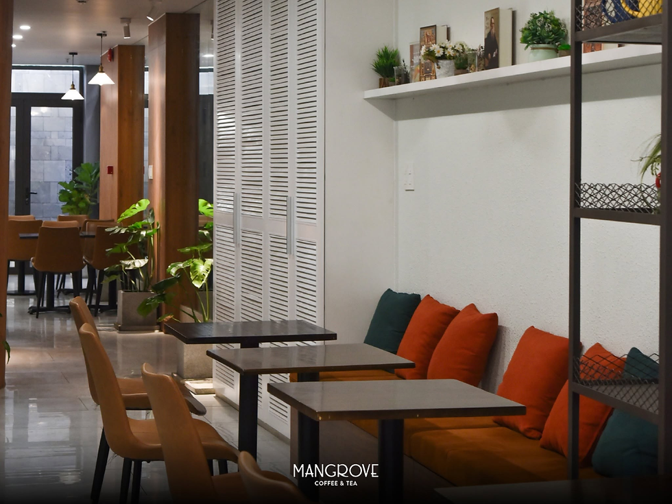Mangrove sở hữu không gian 3 tầng mở, nhiều mảng xanh thư giãn.