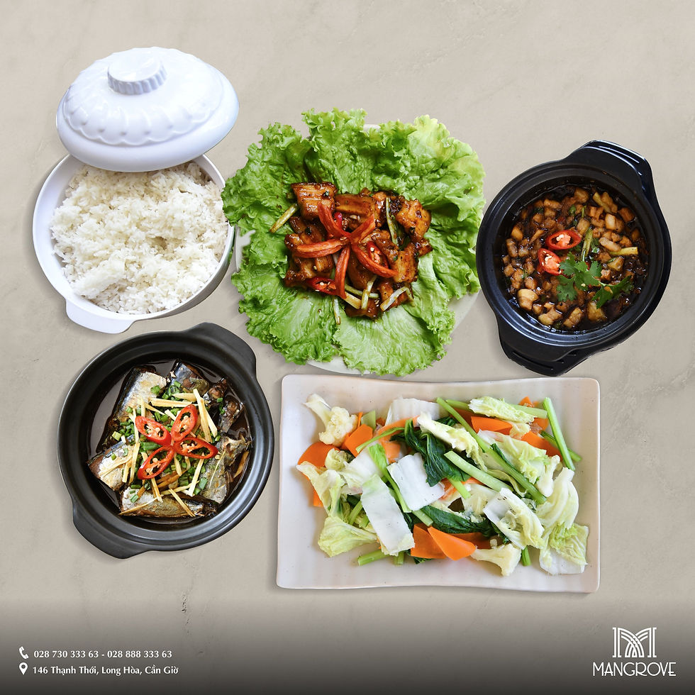 Combo cơm nhà Mangrove: đơn giản - ngon - sạch, yên tâm thưởng thức!