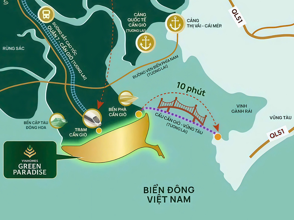Mở rộng không gian phát triển kinh tế biển, tạo đòn bẩy dài hạn cho du lịch, thương mại và bất động sản toàn vùng Đông Nam Bộ.
