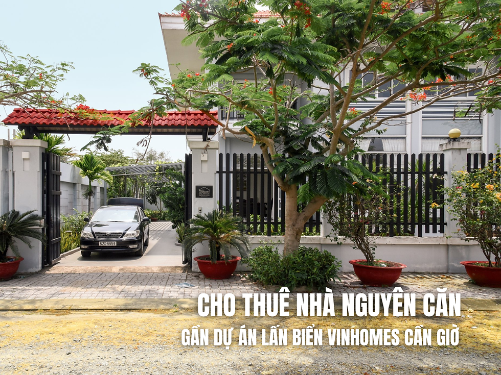 Cho thuê nhà nguyên căn gần dự án lấn biển Vinhomes Green Paradise Cần Giờ