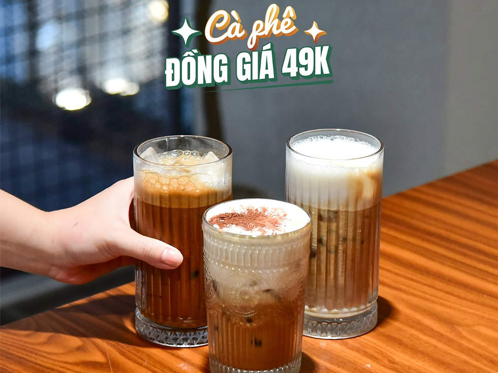 Thưởng thức cà phê muối, bạc xỉu hay cold brew ngon xịn mịn để lên dây cót tuần mới!