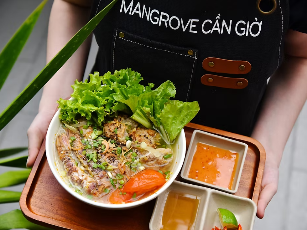 Bún bề bề chả mực.